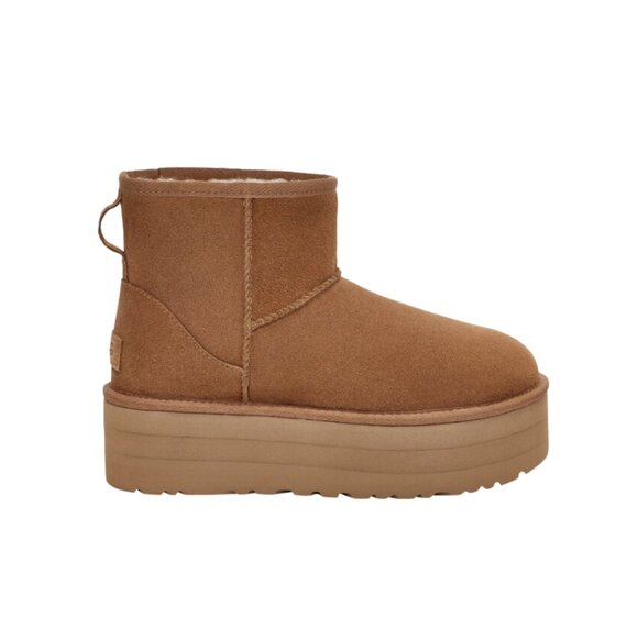 Ugg Classic Mini platform bootsWomen 7 chestnut - Picture 1 of 8